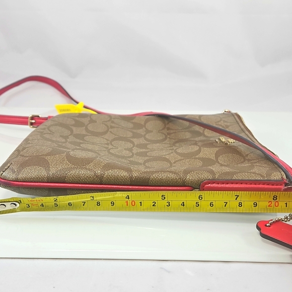 πCoach Signature North South Crossbody Messenger Bag - Picture 13 of 16